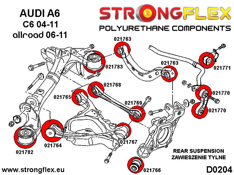Bakre Subframe - Bakre Bussning SPORT