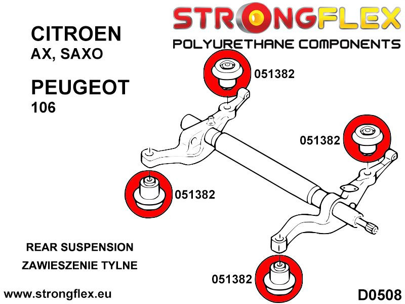 Bakre Subframe Bussning