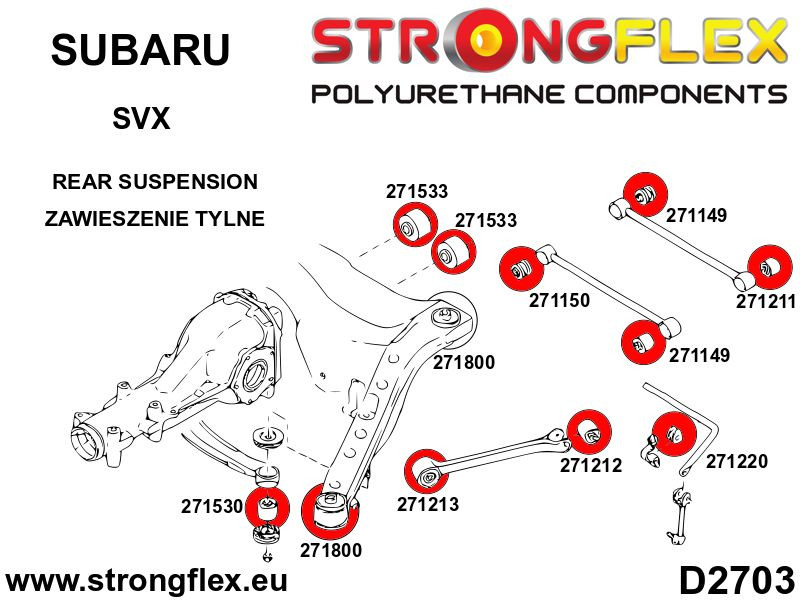 Bakre differential Bussning SPORT