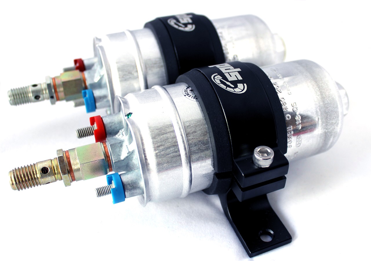 SPD dubbel bränslepumpsfäste 60mm svart