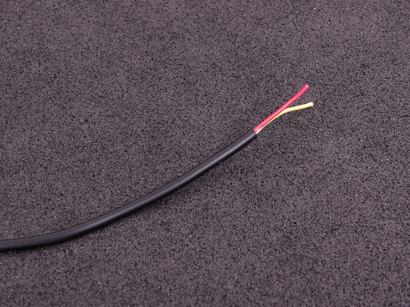 EGT kabel (2 ledare) svart KX-PVC