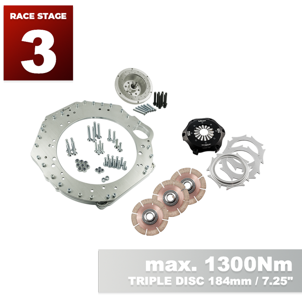 PMC RACE Steg 3 GM Chevrolet LSX - BMW M57N HGU HGK / N54 - 184mm / 7.25"