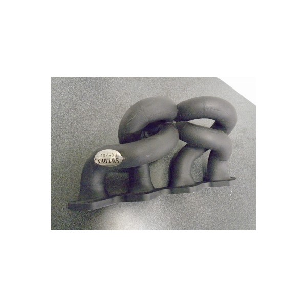 Grenrör Mitsubishi EVO 1-3 svartstål