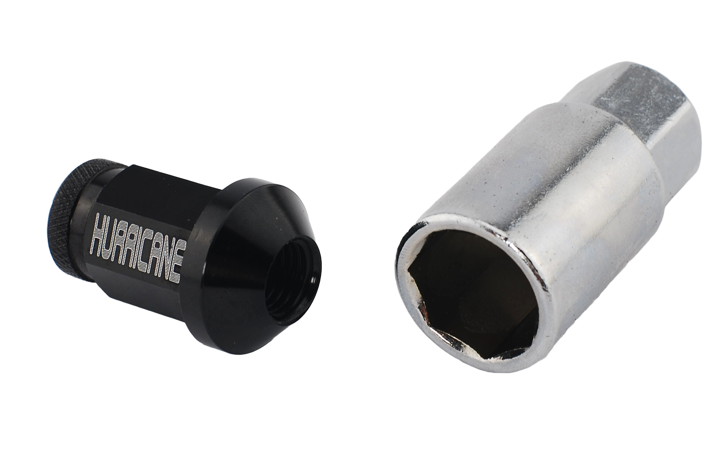 Hjulmutter Kit Aluminium Svart M12x1,25 (39mm)