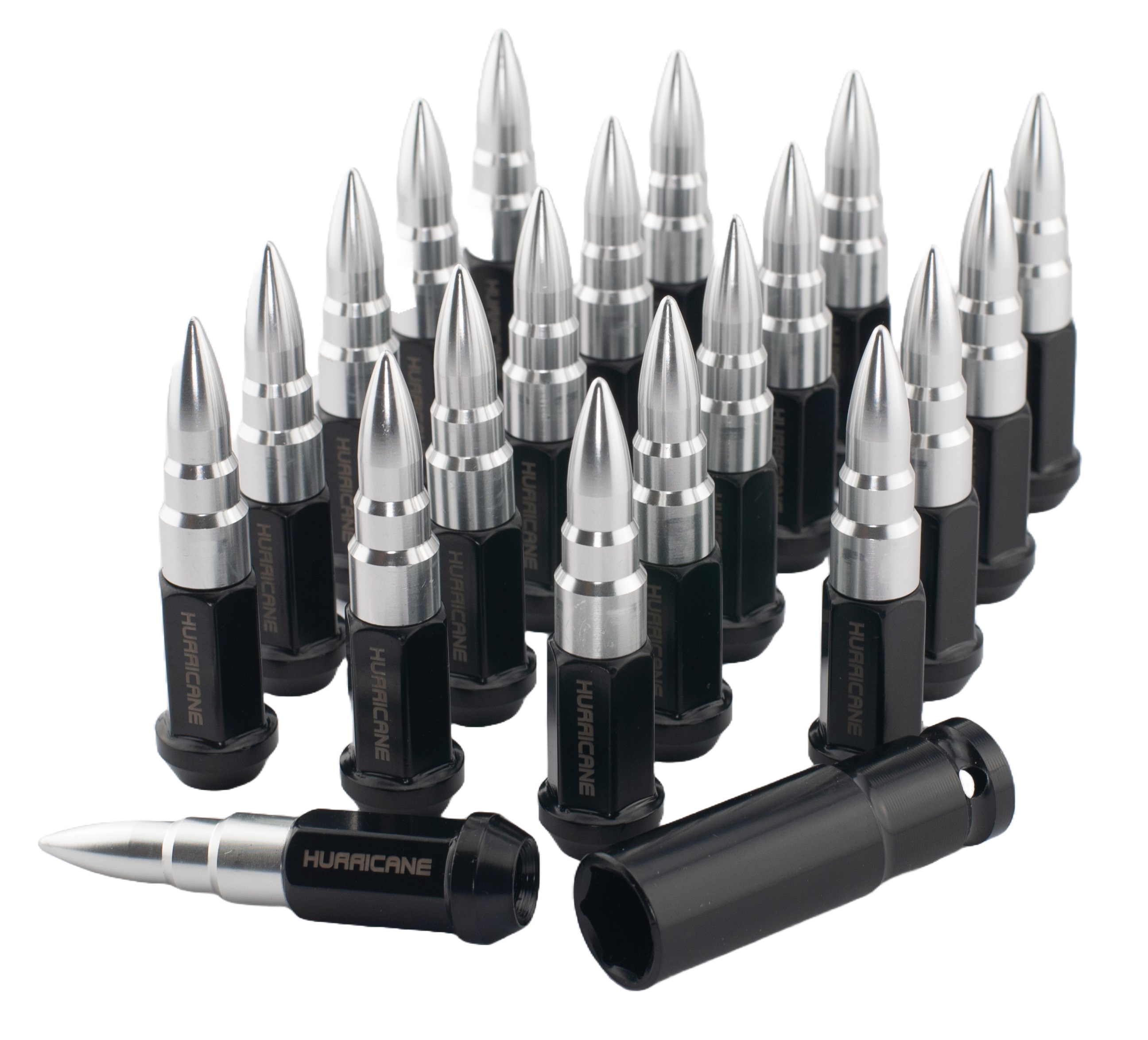 Hjulmutter Kit Aluminium Silver M12x1,5
