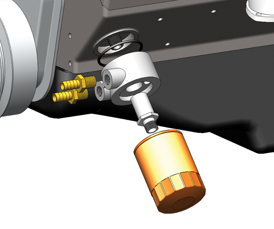 Sandwich adapter chevy 13/16-16 gänga