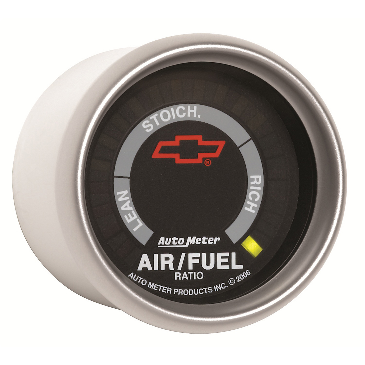 2-1/16" Smalbandslambda AFR, LEAN-RICH, CHEVY RED BOWTIE, BLACK