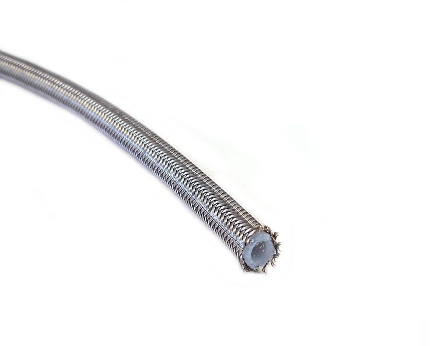 AN3 Stålomspunnen bromsslang 1/8"