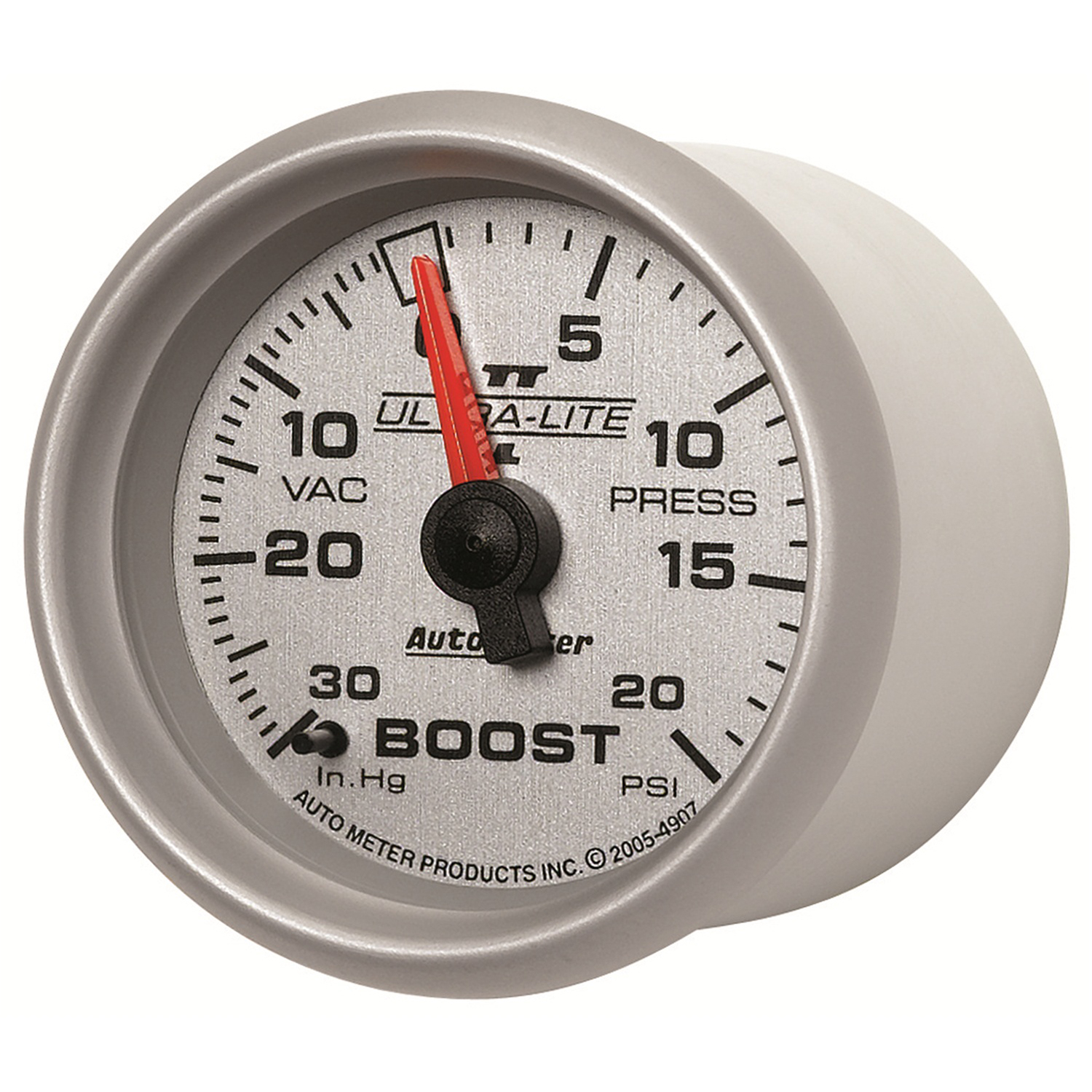 2-1/16" Laddtryck/Vacuum, 30 IN HG/20 PSI, ULTRA-LITE II