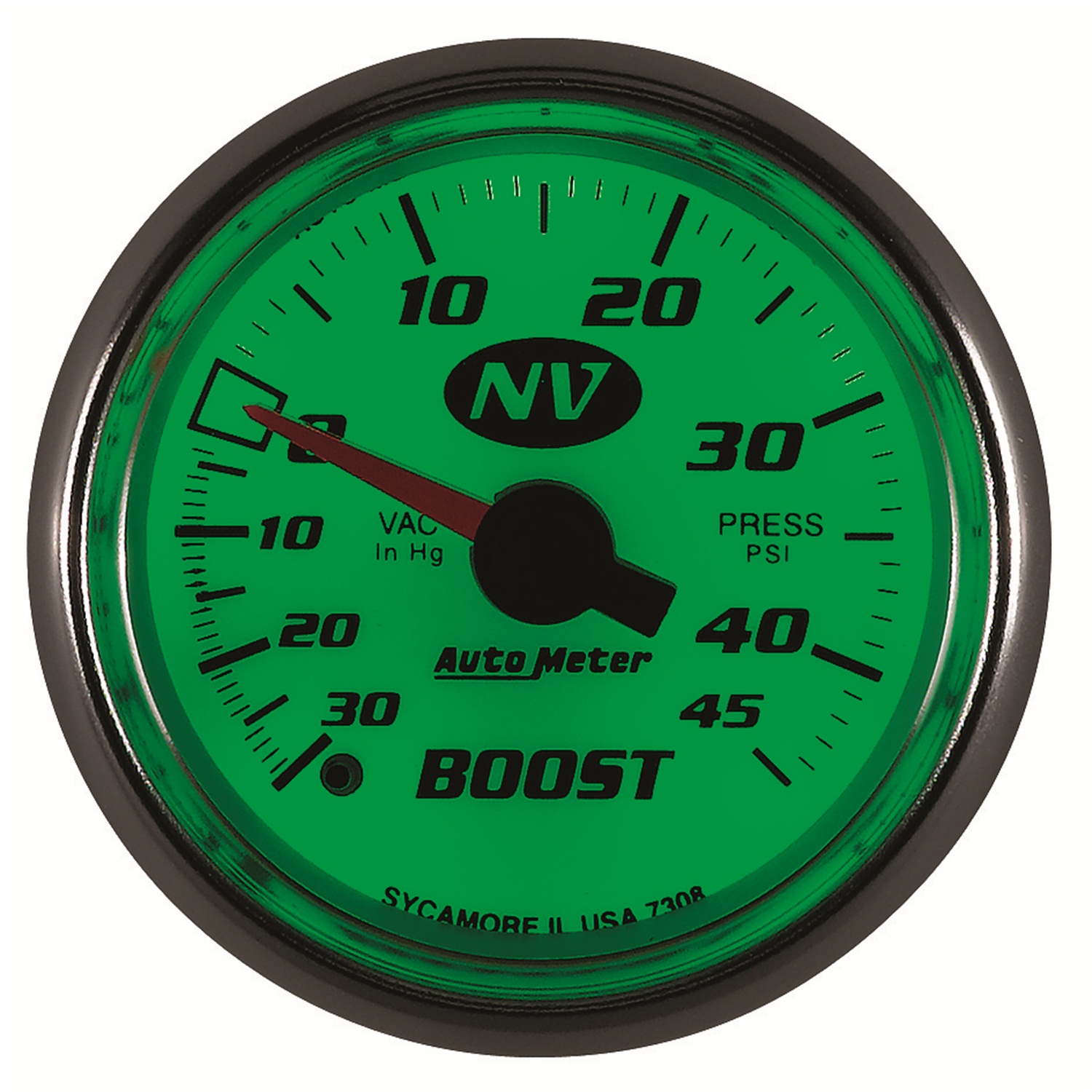 2-1/16" Laddtryck/Vacuum, 30 IN HG/45 PSI, NV