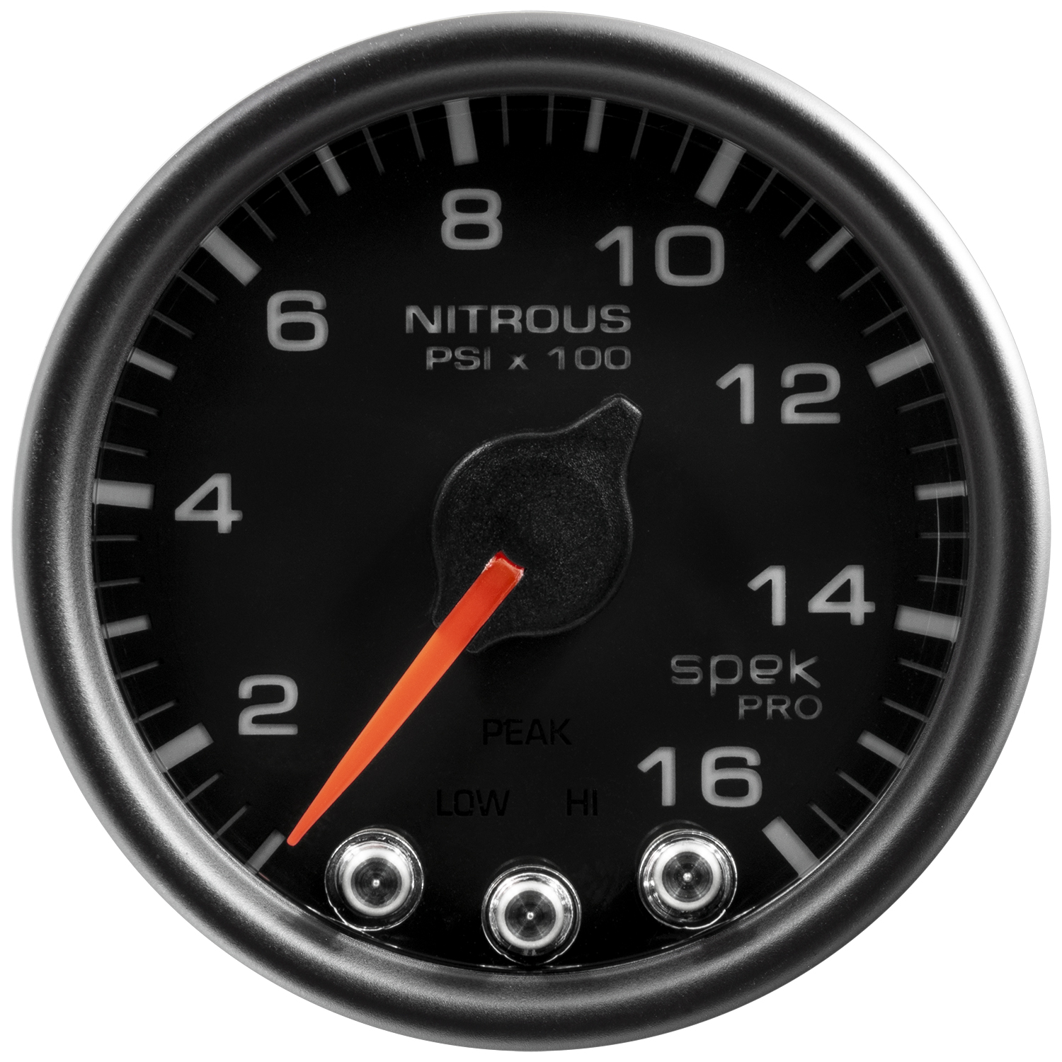 2-1/16" Nitro Tryck, 0-1600 PSI, SPEK-PRO, Svart/Svart