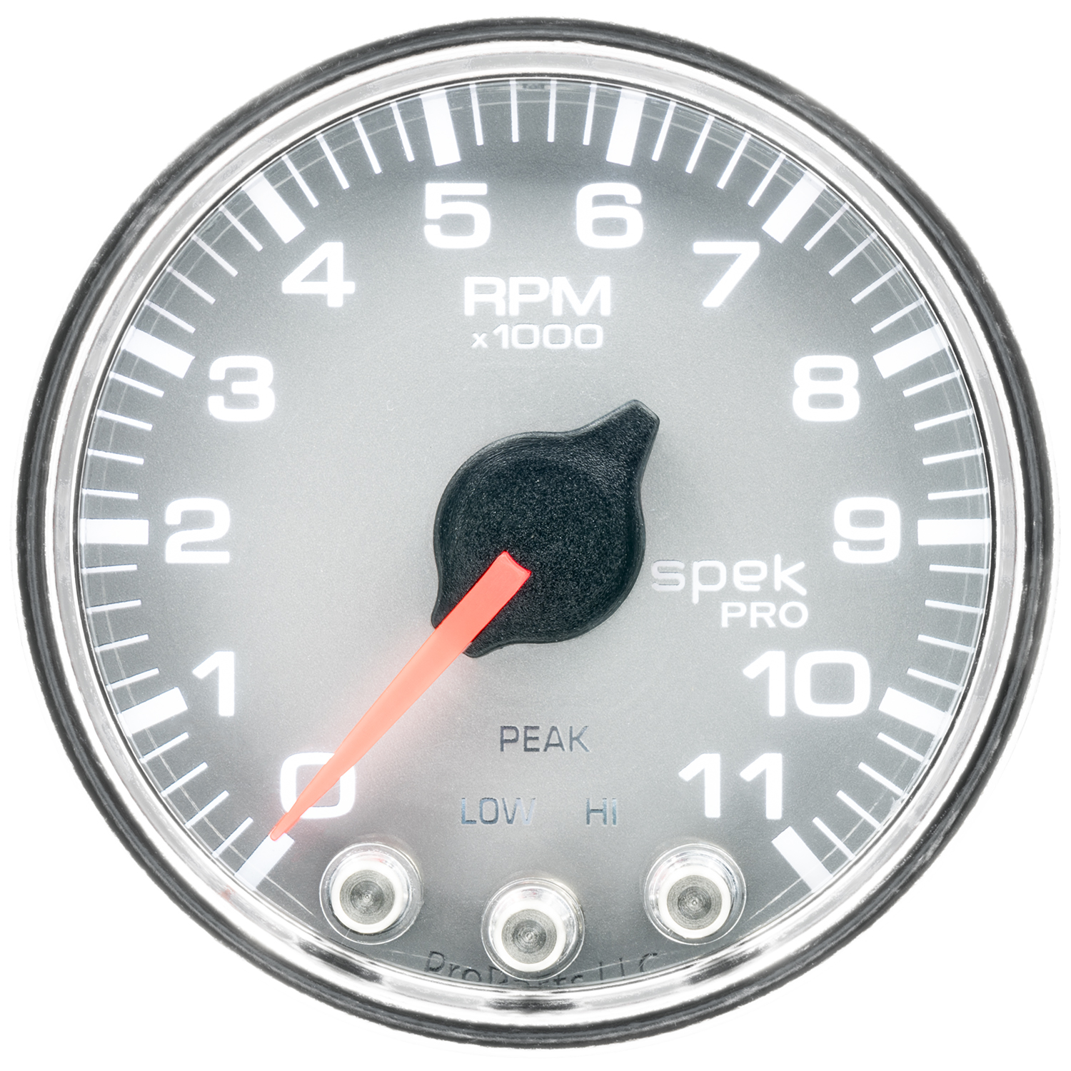 2-1/16" Varvräknare, 0-11,000 RPM, SPEK-PRO, Silver/Krom