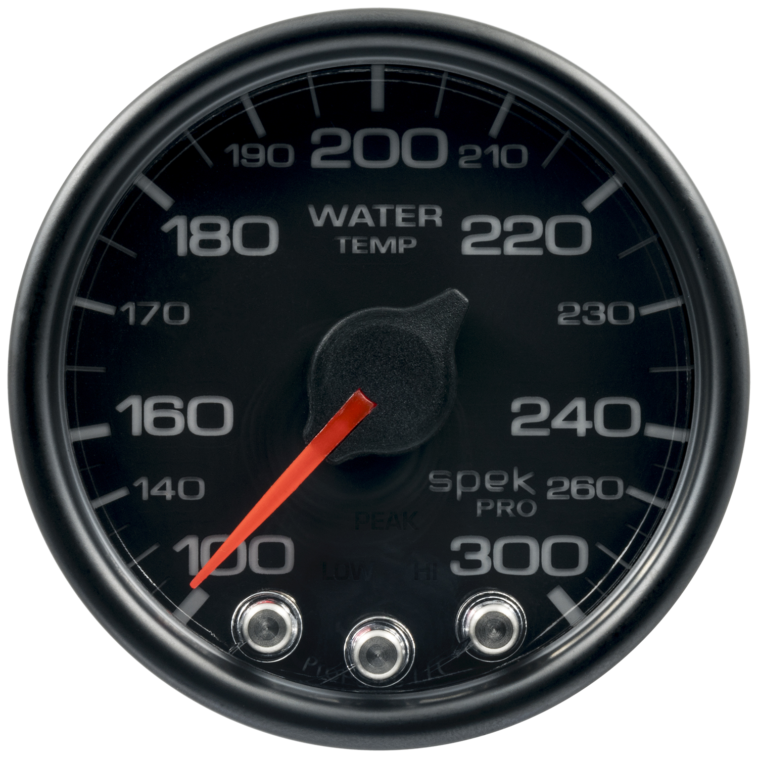 2-1/16" Vattentemperatur, 100-300 °F, SPEK-PRO, Svart/Svart, ECU
