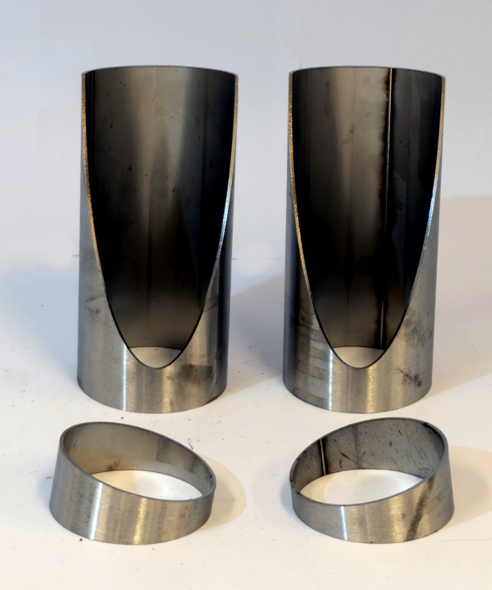 Kollektor Ø60.3mm 30° 2to1 Rostfritt