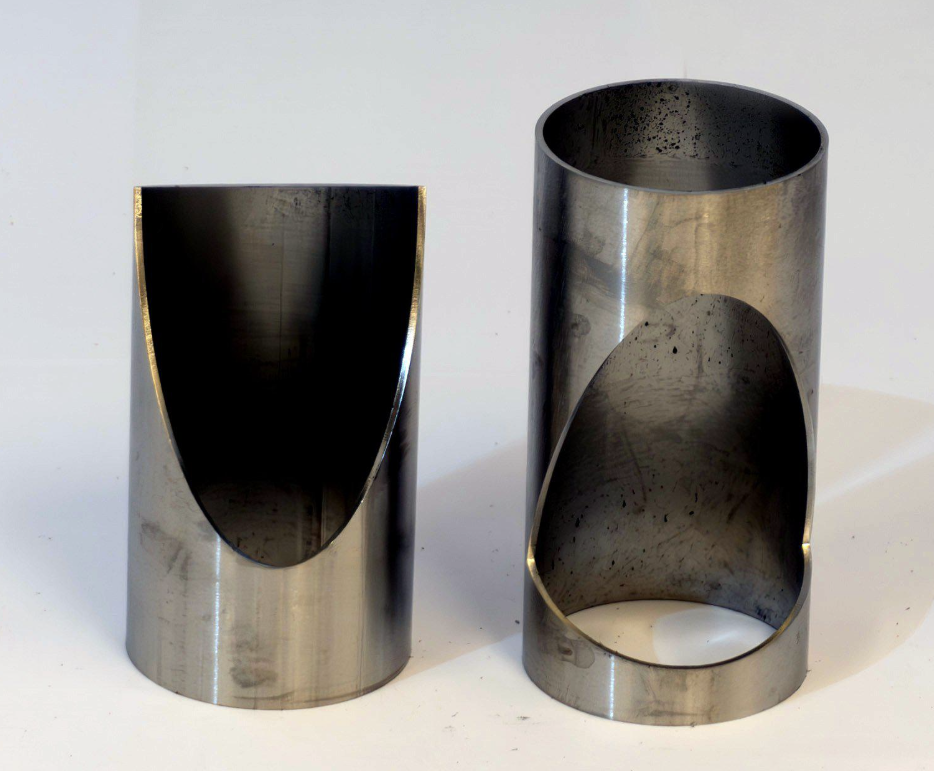 Cutout 45° Ø54.0mm-Ø54.0mm Rostfritt