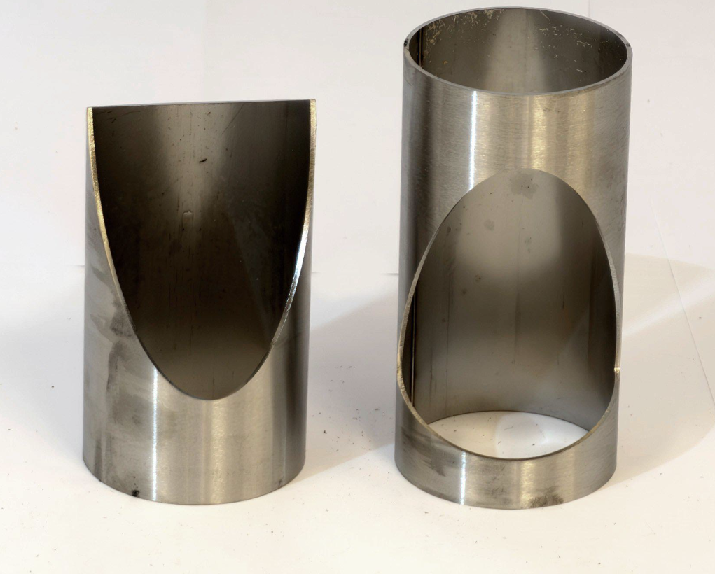 Cutout 45° Ø60.3mm-Ø60.3mm Rostfritt