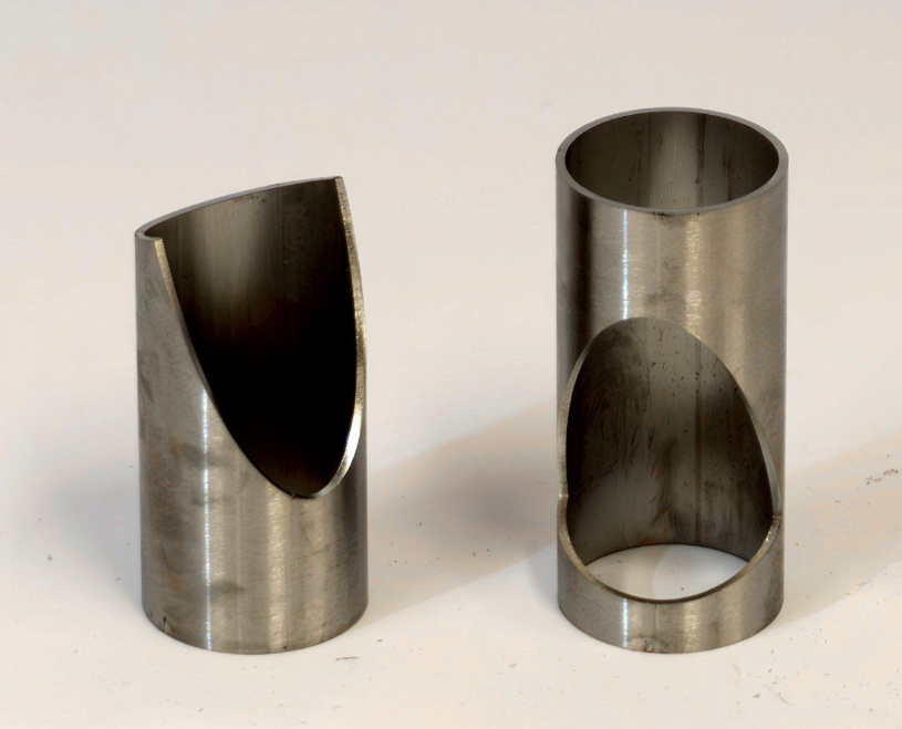 Cutout 45° Ø35.0mm-Ø35.0mm Rostfritt