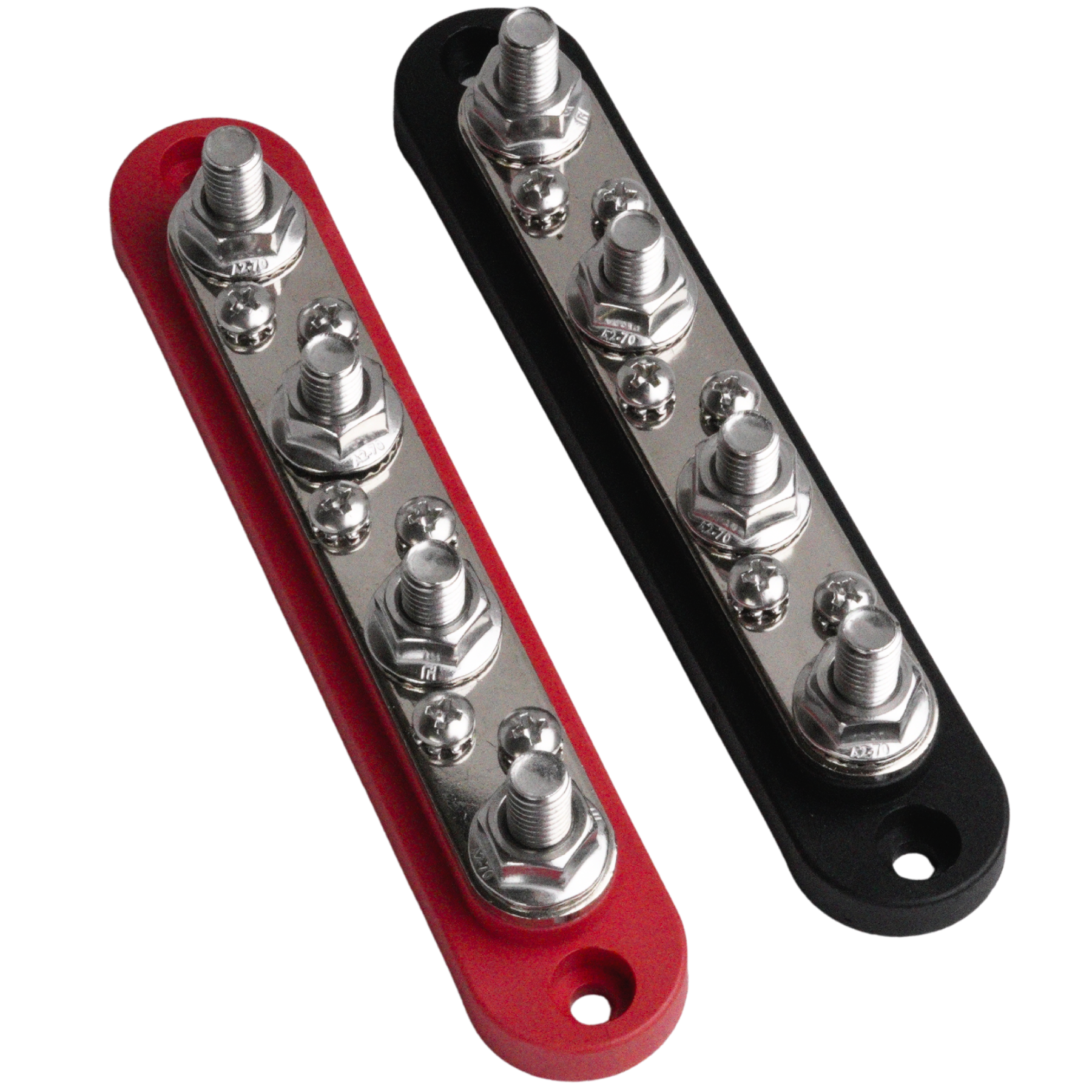 Kabelterminal 4x M8 / 6x M4 Röd/Svart