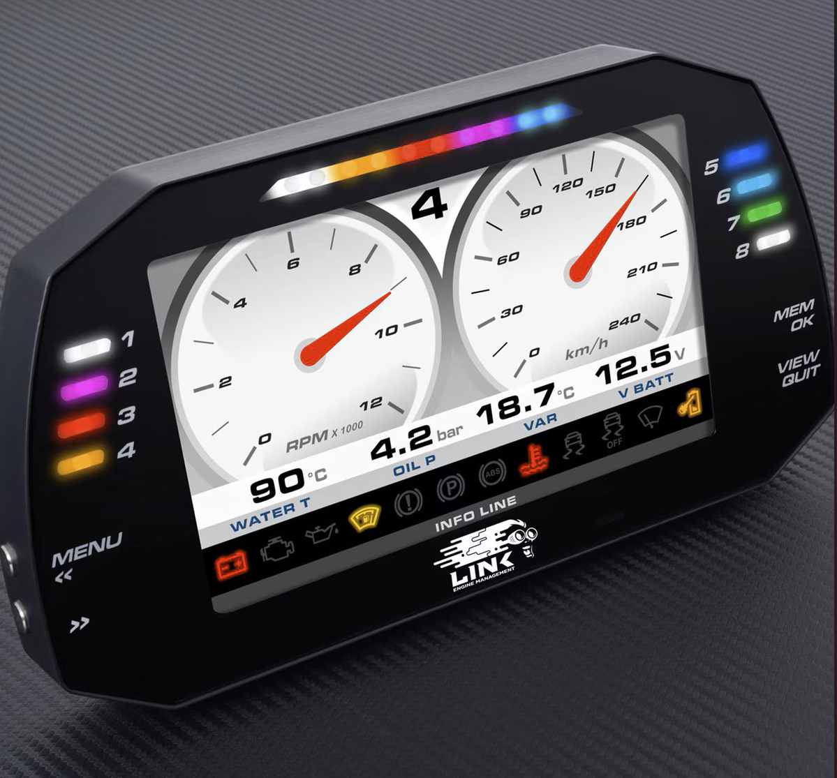 LINK MXG Strada Light 7-inch Dash - Street Edition