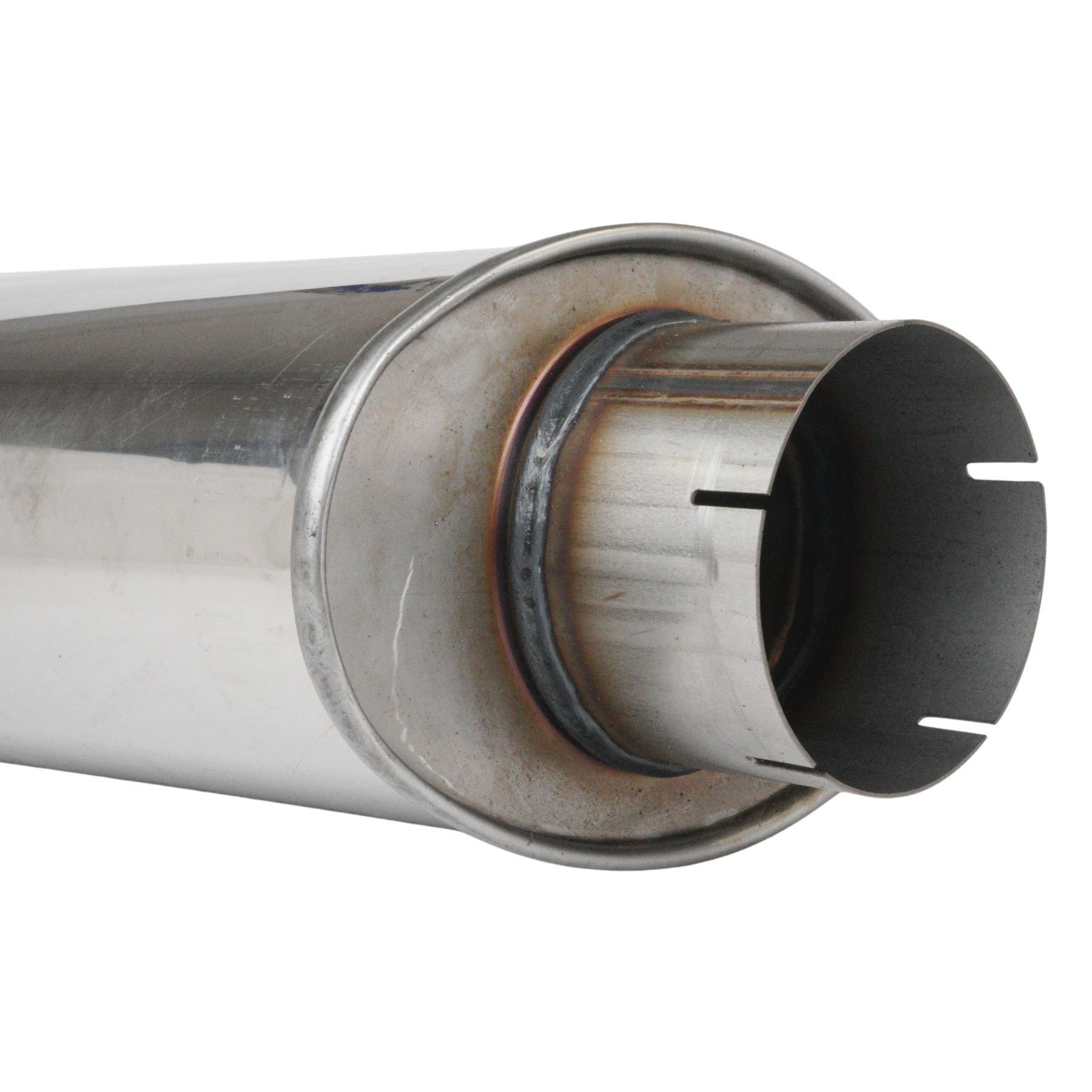 Ljuddämpare 4" oval Rostfri (63cm)
