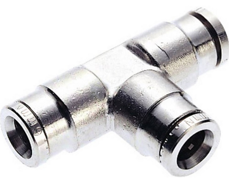 Pneumatisk koppling T-rör för 6mm slang
