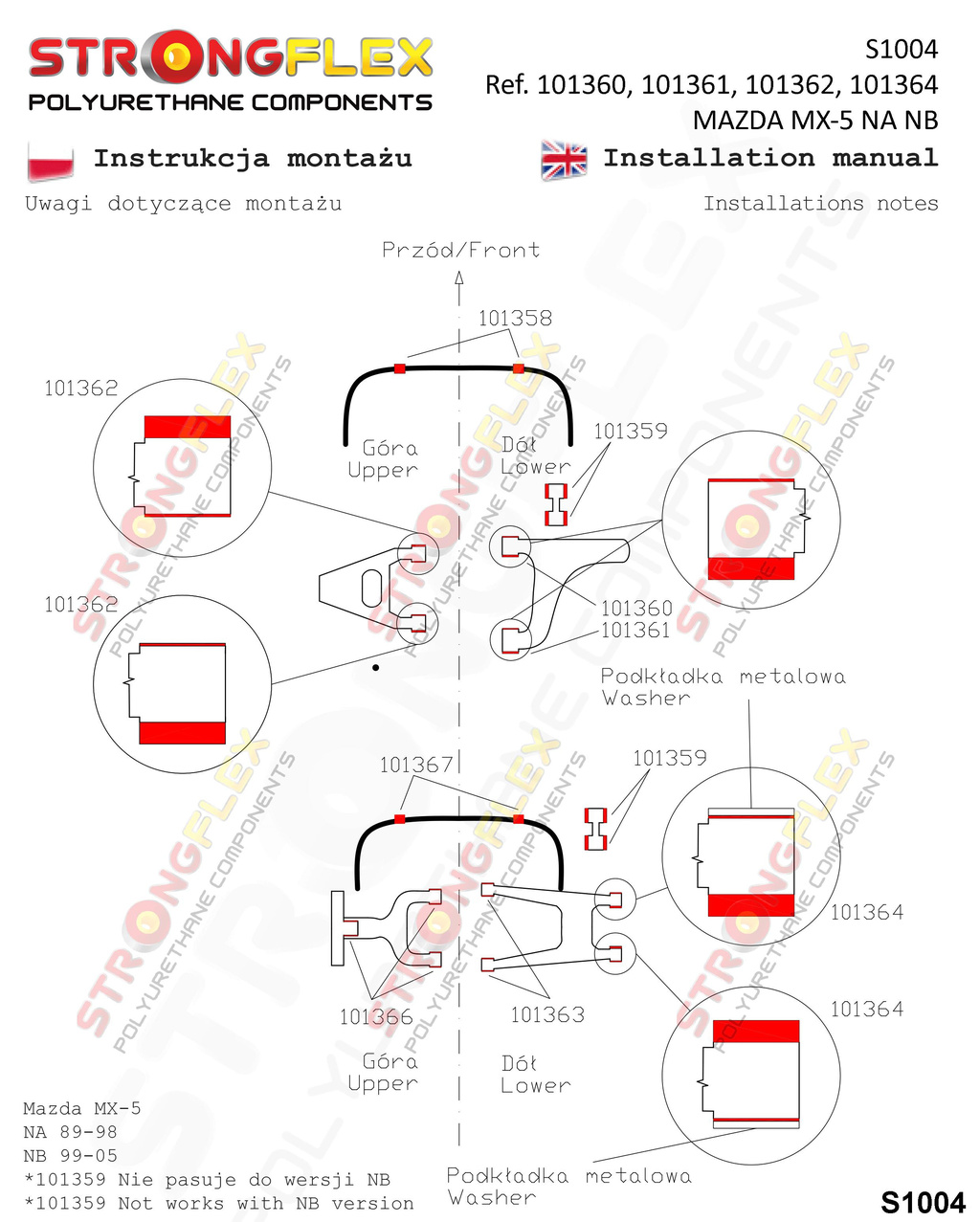 Främre Undre Främre Fjädring Bussning