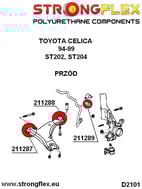Främre Fjädring Polyuretan Bussningssats SPORT