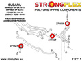 Främre Fjädring Polyuretan Bussningssats