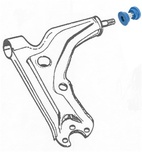 Saab 9000 länkarmars bussning polyuretan