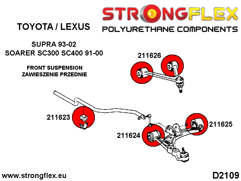 Toyota Supra MKIV Full Fjädring Bussningssats