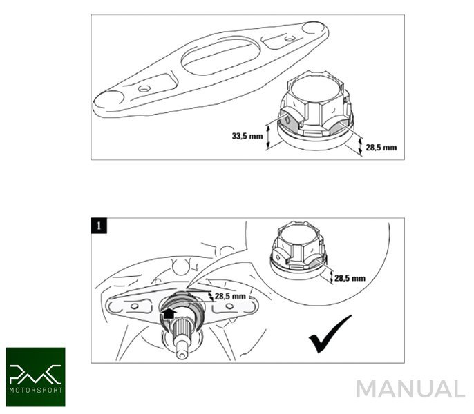 Adapterkit Volvo Vitmotor - BMW ZF GS6-53DZ Växellåda