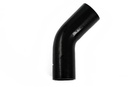Silikonslang Svart 45 grader 4,5'' (114mm)