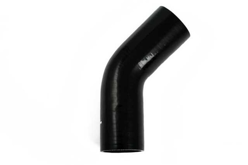 Silikonslang Svart 45 grader 3,25'' (83mm)