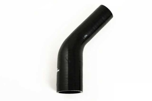 Silikonslang Svart 45 grader 2,5 - 3,25'' (63-83mm)