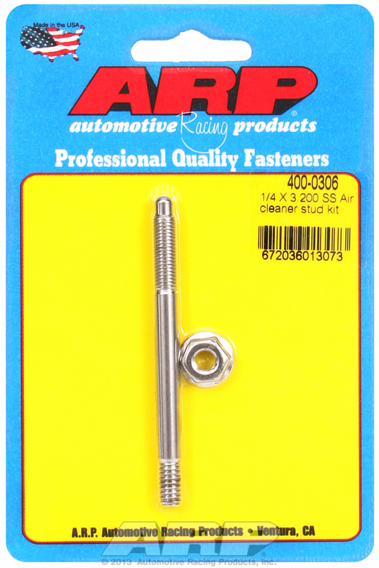 "1/4"" x 3.200 SS air cleaner stud kit"