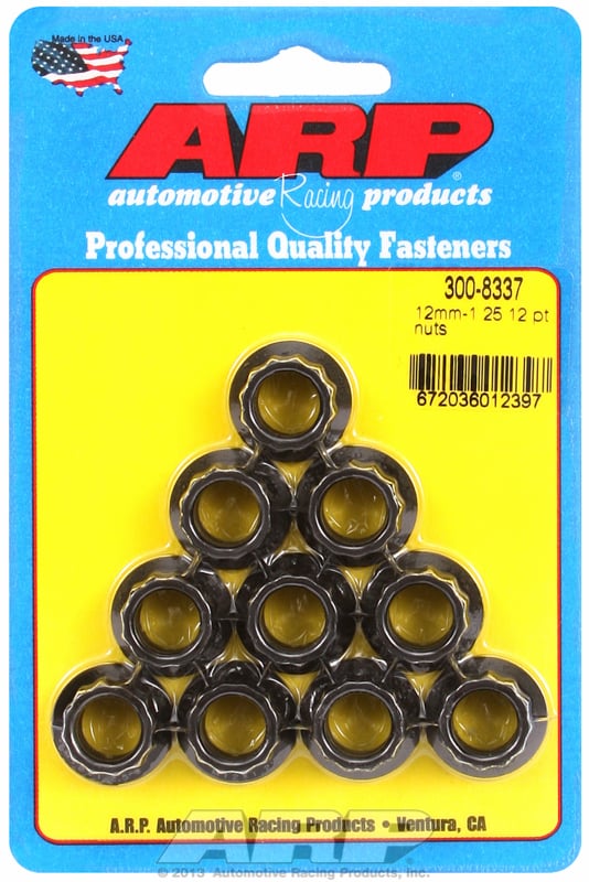 M12 x 1.25 12pt nut kit (10pcs)