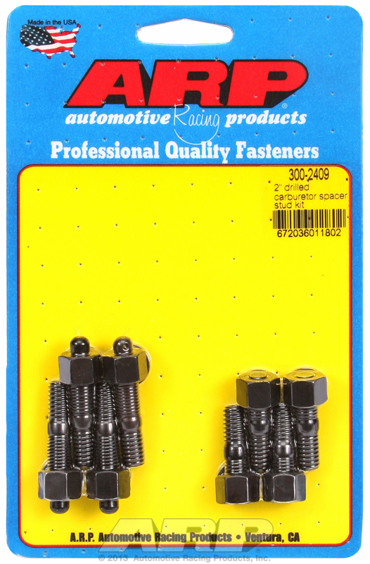 "2"" drilled carburetor spacer stud kit"