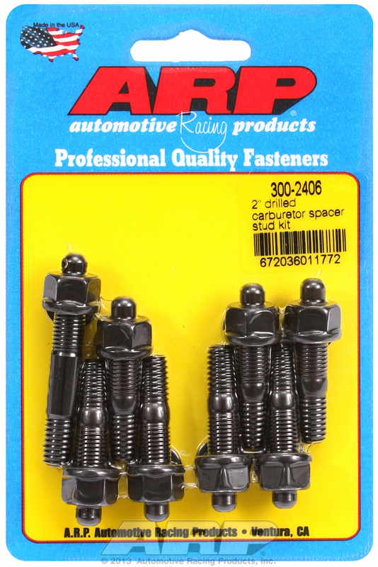 "2"" drilled carburetor spacer stud kit"