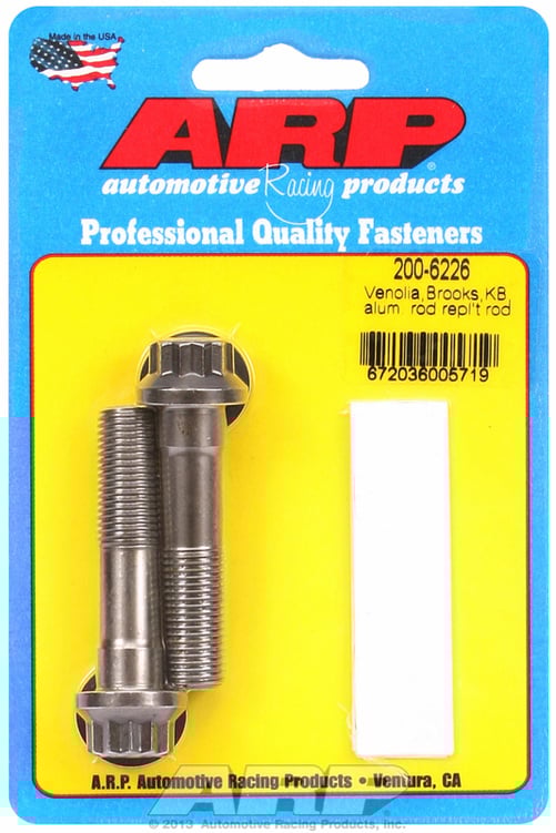 Venolia Brooks & KB alum rod repl't rod bolts