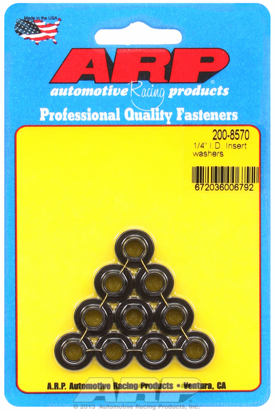 "1/4"ID .562"OD insert washers" (10pcs)
