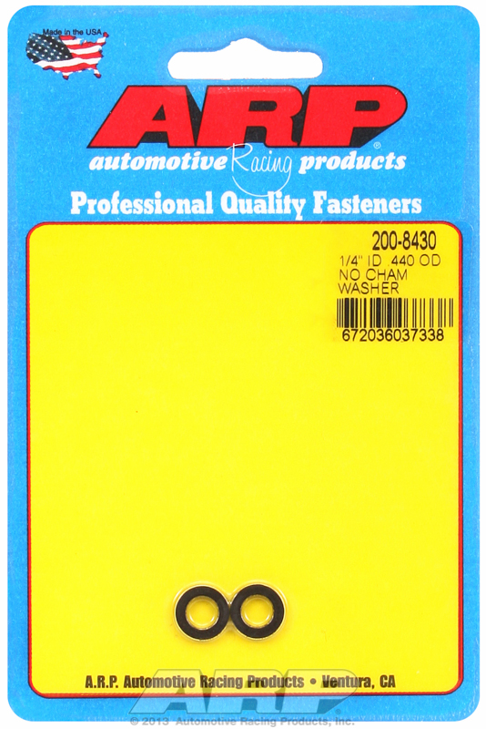 "1/4""ID .440""OD no chamfer black washers"