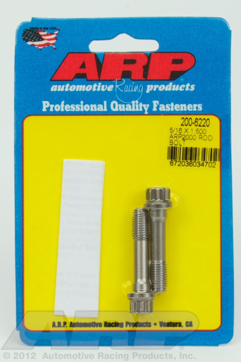 ARP "5/16" x 1.5 ARP2000 rod bolt kit (2pcs)