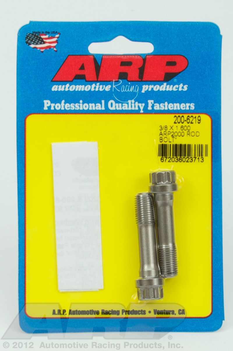 ARP "3/8" x 1.600 ARP2000 rod bolt kit (2-pcs)