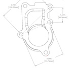 Downpipepackning Holset HE221W #7 (5-bult)