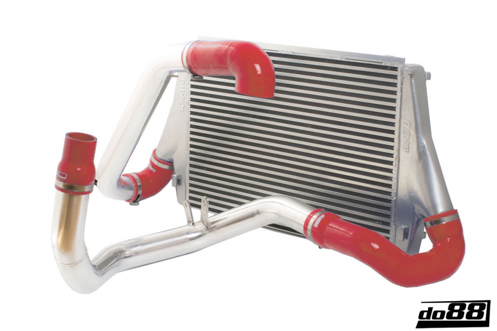 SAAB 9-3 2.0T 2003- Intercooler Kit Röd slang