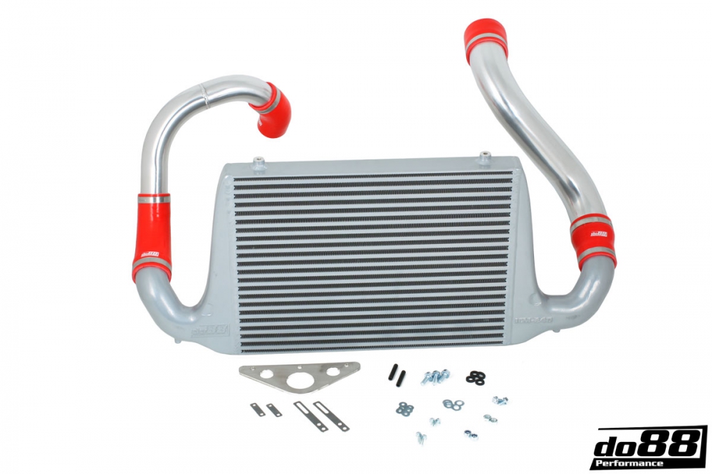 SAAB 900 Turbo 1981-1986 Intercooler kit Röd slang