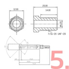 Bygg egen stålomspunnen AN3 bromsslang (Rostfritt)