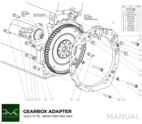Adapterkit Volvo Vitmotor - BMW ZF GS5-39DZ Växellåda