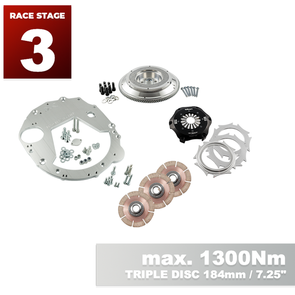 PMC RACE Steg 3 BMW M50 M52 M54 S50 S52 S54 - BMW M57N HGD JGA - 184mm 7.25" (P) (V)