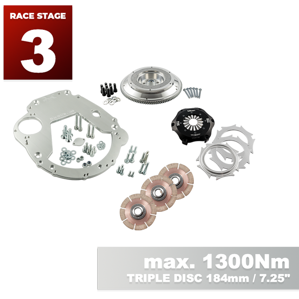 PMC RACE Steg 3 BMW M50 M52 M54 S50 S52 S54 - BMW M57N HGD JGA - 184mm 7.25" (P)